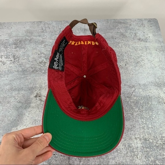 Harry Potter Gryffindor Red Gold Embroidered Adjustable Hat Cap - Picture 4 of 5